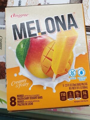 Mango Frozen Dairy Dessert Bars, Mango
