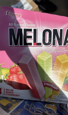 Strawberry Chocolate Dipped Melona Frozen Dessert Bars With Milk Chocolate Coating, Strawberry
