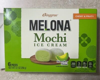 Honeydew Melon Flavored Mochi Ice Cream, Honeydew Melon