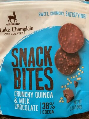 Crunchy Quinoa & Milk Chocolate Snack Bites, Crunchy Quinoa & Milk Chocolate