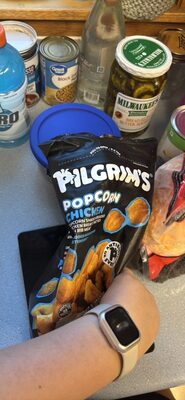 Chicken Popcorn Shaped Breaded Chicken Breast Patties With Rib Meat, Chicken