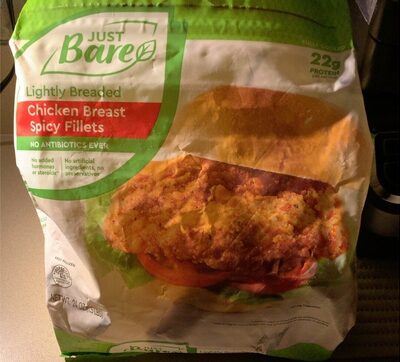 Lightly Breaded Chicken Breast Spicy Fillets, Lightly Breaded
