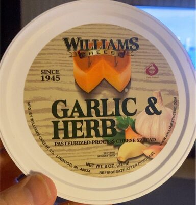 Garlic & Herb Pasteurized Process Cheese Spread, Garlic & Herb