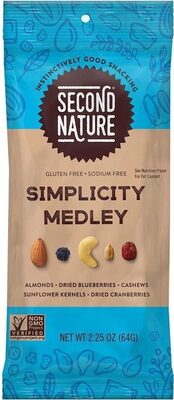 Simplicity Medley, Almonds, Dried Blueberries, Cashews Sunflower Kernels, Dried Cranberries