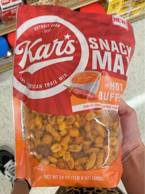 Hot Buffalo Peanuts, Corn Nuts, Almonds, Corn Sticks Snack Max, Hot Buffalo