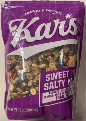 Sweet 'N Salty Peanuts, Raisins, Cocoa Candies, Sunflower Kernels Trail Mix, Sweet 'N Salty