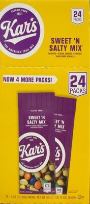 Sweet 'N Salty Peanuts, Cocoa Candies, Raisins, Sunflower Kernels Trail Mix, Sweet 'N Salty