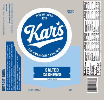 Roasted Salted Cashews The American Trail Mix, Salted Cashews