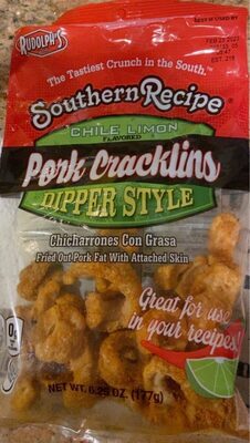 Chile Limon Flavored Dipper Style Pork Cracklins, Chile Limon
