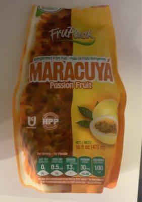Passion Fruit Refrigerated Fruit Pulp