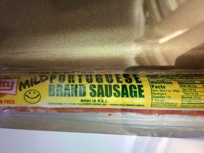 Mild Portuguese Brand Sausage, Mild