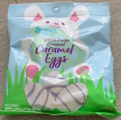 White Fudge Covered Caramel Eggs, White Fudge Covered
