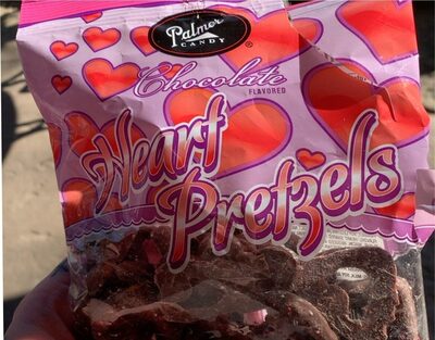 Chocolate Flavored Heart Pretzels, Chocolate