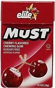 Cherry Flavored Sugar Free Chewing Gum, Cherry