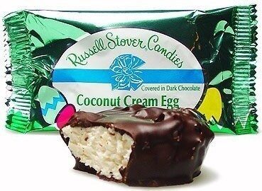 Coconut Creme Egg Covered In Dark Chocolate, Coconut Creme Egg
