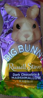 Dark Chocolate & Marshmallow Rabbit Big Bunny, Dark Chocolate & Marshmallow