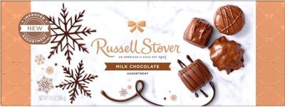 Assortment Milk Chocolate, Milk Chocolate Caramel; Pecan Delight; Nut Caramel; Truffle; Toffee; Maple Nut Butter; Peanuts; Strawberry Crme