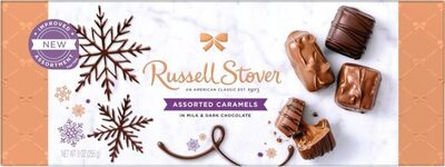 Assorted Caramels In Milk & Dark Chocolate, Nut Caramel, Caramel, Peanut Caramel