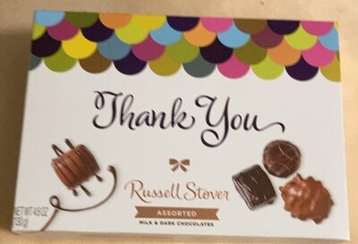 Thank You Assorted Milk & Dark Chocolates, Caramel; Nut Caramel; Pecan Delight; Truffle; Strawberry Cream