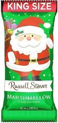 Santa Marshmallow Covered In Milk Chocolate