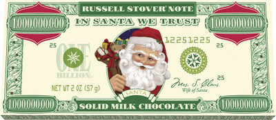 Note In Santa We Trust Solid Milk Chocolate