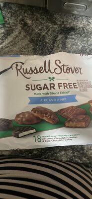 Assorted 4 Flavor Mix America's Favorite Sugar Free Chocolate Candy, Dark Chocolate Mint Patties, Peanut Butter Cups, Pecan Delights & Toffee Squares In Chocolate Candy