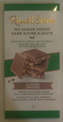 Sugar Free Almond Chocolate Candy, Almond