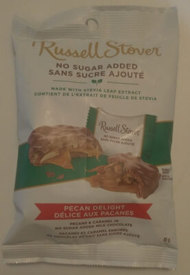 Sugar Free Crunchy Pecans & Chewy Caramel In Chocolate Candy, Pecan Delight