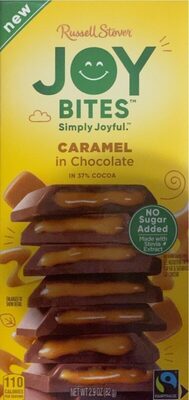 Russell Stover Joy Bites Caramel In Chocolate, 2.9 Oz