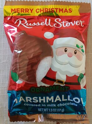 Ornament Marshmallow Covered Milk Chocolate, Marshmallow