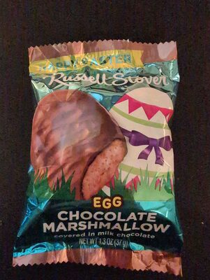 Chocolate Marshmallow Covered In Milk Chocolate Egg, Chocolate Marshmallow