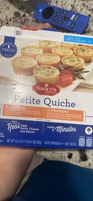 Nancy's Lorraine & Florentine Petite Quiche, 32 Count, 22.4 Oz