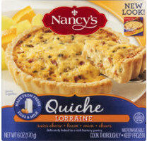Quiche, Lorraine Swiss Cheese; Bacon; Onion; Chives Delicately Baked In A Rich Buttery Pastry