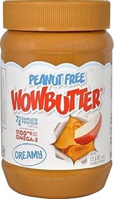 17.6oz Jar of WOWBUTTER Creamy, Peanut & Tree Nut Free