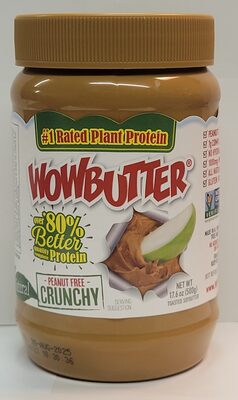 17.6oz Jar WOWBUTTER Crunchy, Peanut & Tree Nut Free