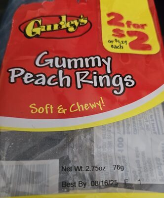Peach Gummy Rings, Peach