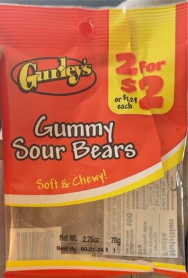 Sour Gummy Bears Candy, Sour Gummy Bears