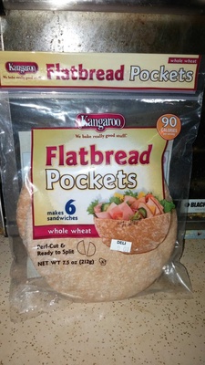 Whole Wheat Flatbread Pockets, Whole Wheat