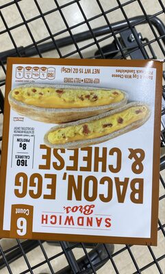 Bacon, Egg & Cheese Pita Snack Sandwiches, Bacon, Egg & Cheese