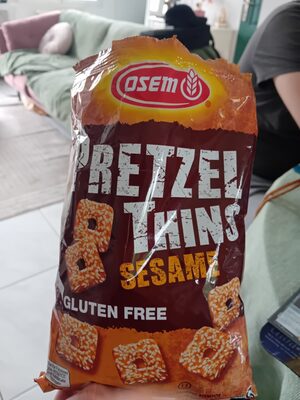 Sesame Gluten Free Pretzel Thins