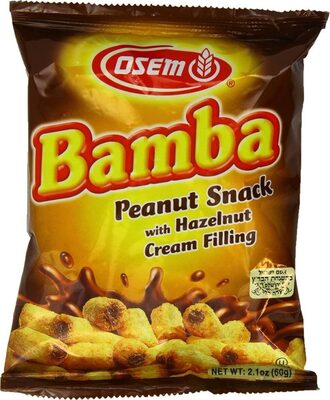 Bamba Peanut Snack With Hazelnut Cream Filling, Hazelnut Cream Filling