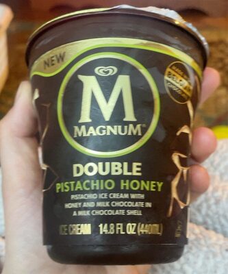 Double Pistachio Honey Pistachio Ice Cream With Honey And Milk Chocolate In A Milk Chocolate Shell, Double Pistachio Honey