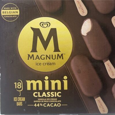 Classic Vanilla Ice Cream Dipped In Milk Chocolate Mini Ice Cream Bars, Classic