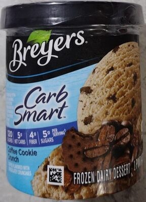 Coffee Cookie Crunch Coffee Flavored With Chocolatey Crunchies Frozen Dairy Dessert, Coffee Cookie Crunch