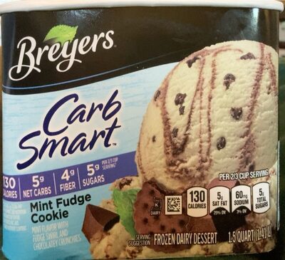 Mint Fudge Cookie Frozen Dairy Dessert, Mint Fudge Cookie
