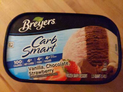 Vanilla, Chocolate, Strawberry Frozen Dairy Dessert, Vanilla, Chocolate, Strawberry