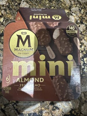 Almond Vanilla Ice Cream Dipped In Milk Chocolate And Almonds Mini Ice Cream Bars, Almond