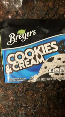 Oreo Cookies & Cream Vanilla With Oreo Cookie Pieces Frozen Dairy Dessert, Oreo Cookies & Cream