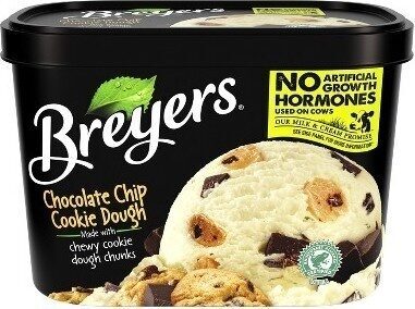 Chocolate Chip Cookie Dough Vanilla Flavor, Chocolate Chip Cookie Dough And Chocolate Flavored Chips Frozen Dairy Dessert, Chocolate Chip Cookie Dough