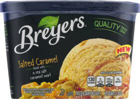 Salted Caramel Flavor And A Salted Caramel Swirl Frozen Dairy Dessert, Salted Caramel